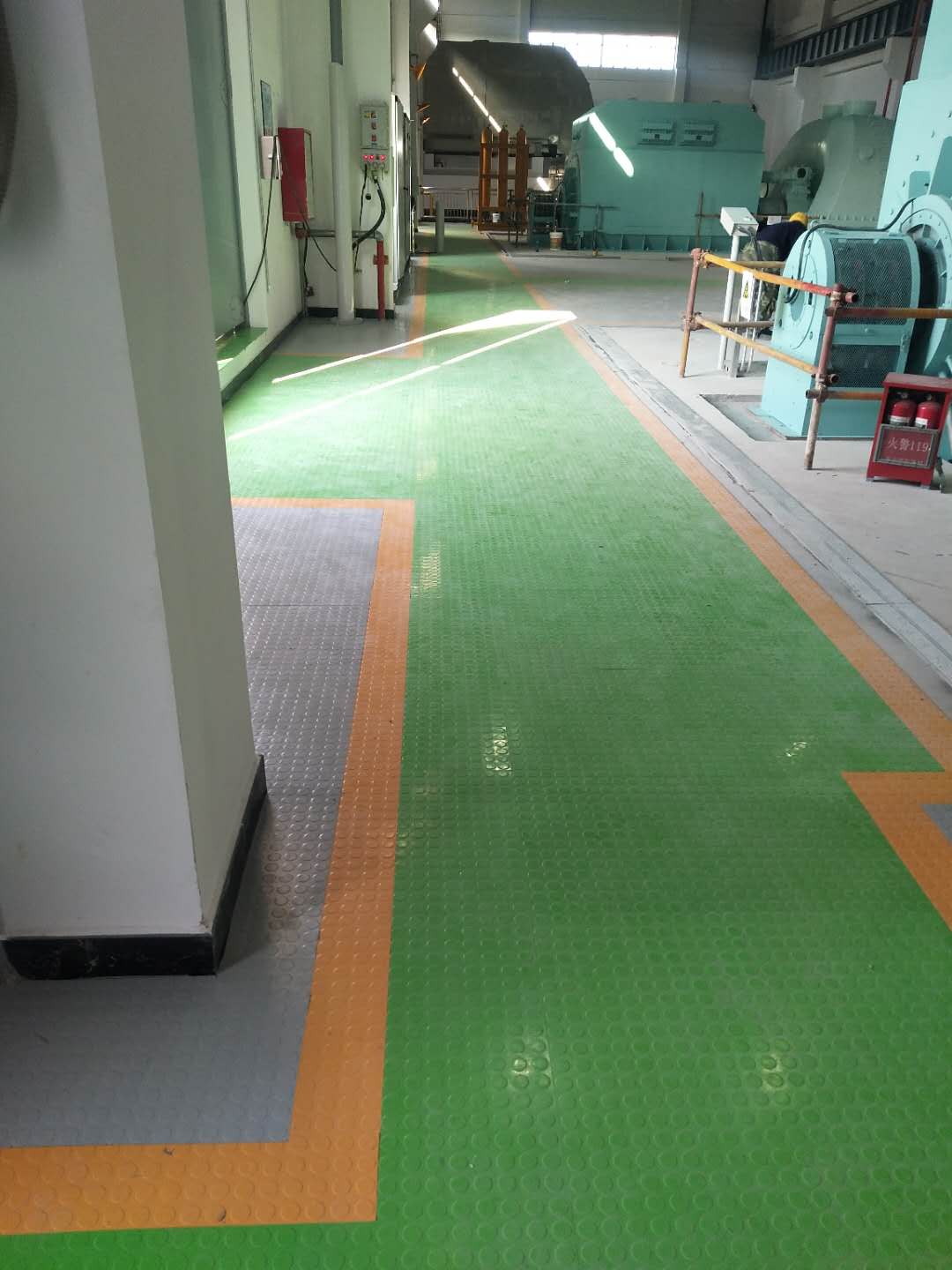 森纳橡胶地板广州江门国华电厂顺利完工